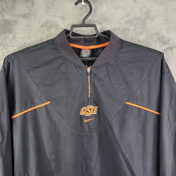 Men's Nike Clima-Fit Oklahoma State University Pullover Jacket 1/4 Zip Size XXL - Picture 4 of 15